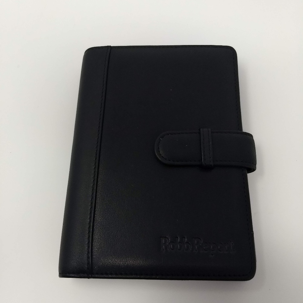 BLACK LEATHER PHOTO/DOCUMENT COVER ALBUM